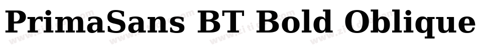PrimaSans BT Bold Oblique字体转换